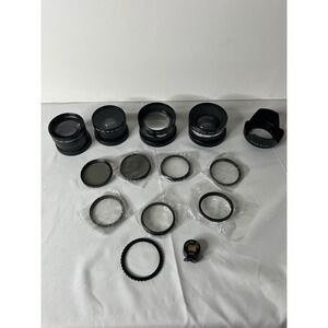 Vivitar HD4 MC AF High Definition Telephoto Wide Angle Lens Converter Filter Lot